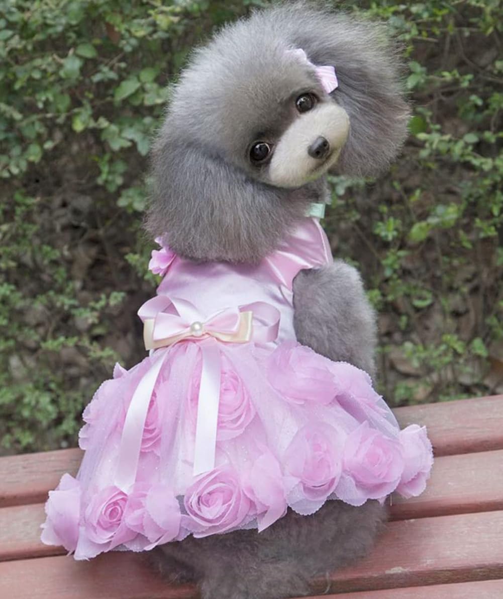 Amazon | 高級子犬のスカート 犬の服 プリンセスドレス 結婚式の